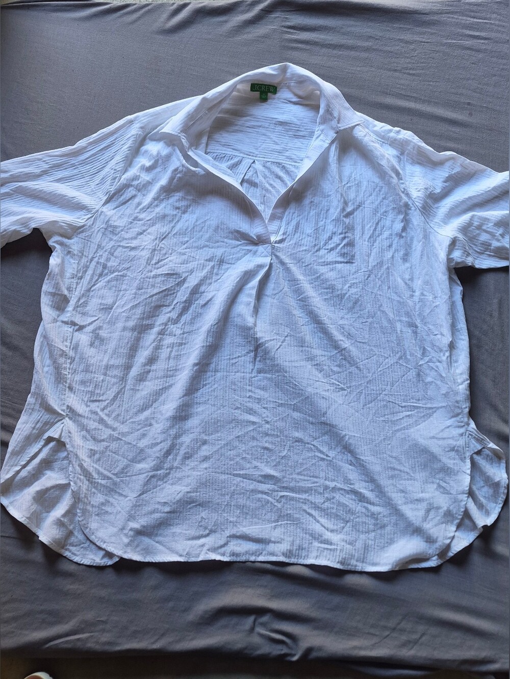 JCREW Oversized Popover Blouse Women 2Xl